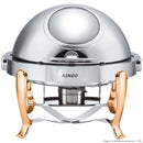 KGS6803 Round Chafing Dish with Gilt Legs