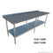 0450-7-WBB Economic 304 Grade Stainless Steel Table with splashback  450x700x900