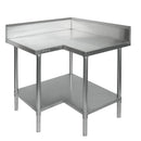 Economic Corner Workbench,100mm Splashback & Undershelf - 0900-6-WBCB