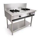 BB-2 2 Boiling Burners on Stand with Shelf under