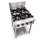 BB-4 4 Boiling Burners on Stand with Shelf under