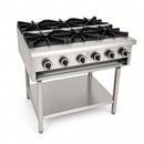 BB-6 6 Boiling Burners on Stand with Shelf under