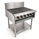 CHG-750 750mm Volcanic Rock Char Grill on Stand with Shelf under