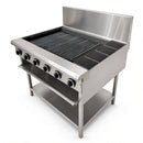 CHG-750 750mm Volcanic Rock Char Grill on Stand with Shelf under
