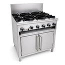CS-6 6 Burner with Cha Siew Oven unerneath