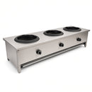 WTB-5 5 Hole Rear Gutter Wok Table Twin Ring Burner