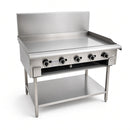 PGM-24 600mm Mild Steel Grill Plate on Stand with Shelf under