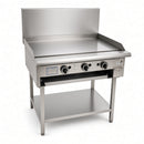 PGM-24 600mm Mild Steel Grill Plate on Stand with Shelf under
