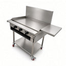 PGM-24 600mm Mild Steel Grill Plate on Stand with Shelf under