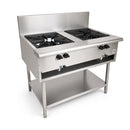 SPS-2 Double Square Trivet Stock Pot Unit with Splashback