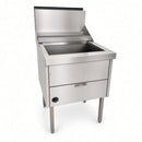 WRF-1/22 Single Pan Straight Back Fryers with Hanging Rail & 22" Pan