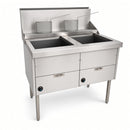 WFS-2/22 Double Pan Fish & Chips Style Fryers with 22" Pan