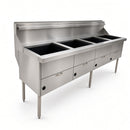 WFS-4/18 4 Pan Fish & Chips Style Fryers with 18" Pan