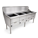 WFS-4/18 4 Pan Fish & Chips Style Fryers with 18" Pan