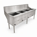 WFS-4/22 4 Pan Fish & Chips Style Fryers with 22" Pan