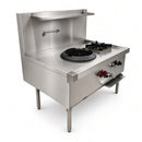 WTB-1/BB-2 Single Hole Rear Gutter Wok Table Twin Ring Burner with 2 Boiling Burners