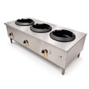 WTB-5 5 Hole Rear Gutter Wok Table Twin Ring Burner