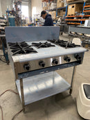 BB-5 5 Boiling Burners on Stand with Shelf under