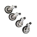 Modular System Castor Set for Economic Stainless Steel Benches - CASTOR-D41