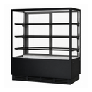BONVUE Noir Prime 1200mm 3 Shelves Square Cake Display Cabinet - CVS120-3B