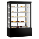 BONVUE Noir Grand 1500mm 4 Shelves Square Cake Display Cabinet - CVS150-4B