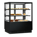 BONVUE Noir Tot 900mm 2 Shelves Square Cake Display Cabinet - CVS90-2B