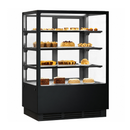 BONVUE Noir Prime 900mm 3 Shelves Square Cake Display Cabinet - CVS90-3B