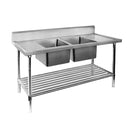 2NDs: Modular System  Double Centre Sink Bench with Pot Undershelf - DSB6-1200C/A-NSW2168