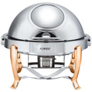 KGS6803 Round Chafing Dish with Gilt Legs