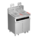 BRENNER Volt 700 Series 2 x 25L Twin Tank Auto-Lifting Induction Fryer with Oil Filtration - IDF2-50