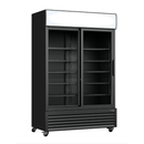 Thermaster Two Sliding Glass Door Colourbond Upright Drink Fridge Black - LG-1000SDBP