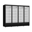 Thermaster 4 Door Glass Door Supermarket Freezer 1938L Black - LG-2500BGBMF