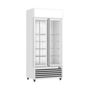 Ex-Showroom: Thermaster Double Glass Door Colourbond Upright Drink Fridge - LG-580P-VIC1046