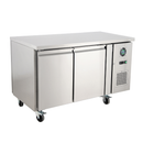 Thermaster 390L 2x2 Solid Door Pass-Through Ventilated 400x600mm Pan Refrigerated Central Counter - 