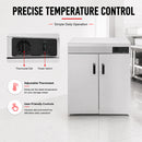 Elementry Stainless Steel Double Cabinet Plate Warmer 120 Plates - PW-DE