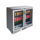 Ex-Showroom: Thermaster Two Door Stainless Steel Bar Fridge/Cooler - SC248SG-QLD123