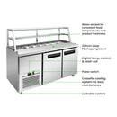 Thermaster two door Deluxe Sandwich Bar - SCB/15