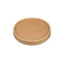PakMax 96mm Kraft Paper Lid Fit for 8/12/16oz Paper Deli Container - DELI-96-KP-LID