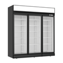 2NDs: Thermaster Black Upright Three Glass Door Freezer - LG-1563DF-NSW2183