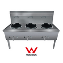 Gasmax Stainless Steel Waterless LPG Triple Wok Chimney Burner - WW-3LC