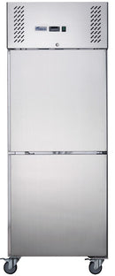 Ex-Showroom: FED-X S/S Two half Door Upright Freezer - XURF600S1V-QLD313