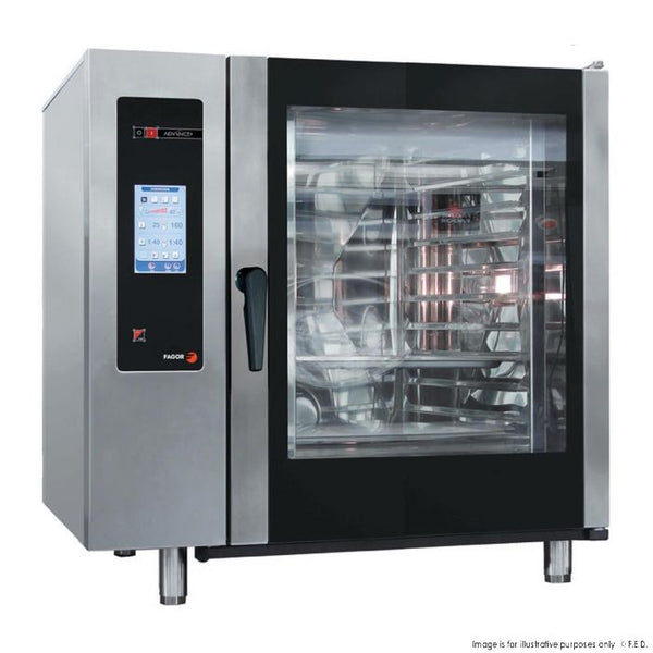 Fagor Advanced Plus Gas 10 Trays Touch Screen Control Combi Oven with Cleaning System - APG-101