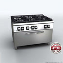 Fagor Kore 900 Series Gas 6 Burner with Gas Oven - C-G961OPH