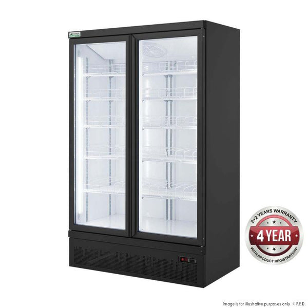 Double Door Supermarket Fridge - LG-1000BGBM