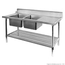 Left Inlet Double Sink Dishwasher Bench DSBD7-1800L/A