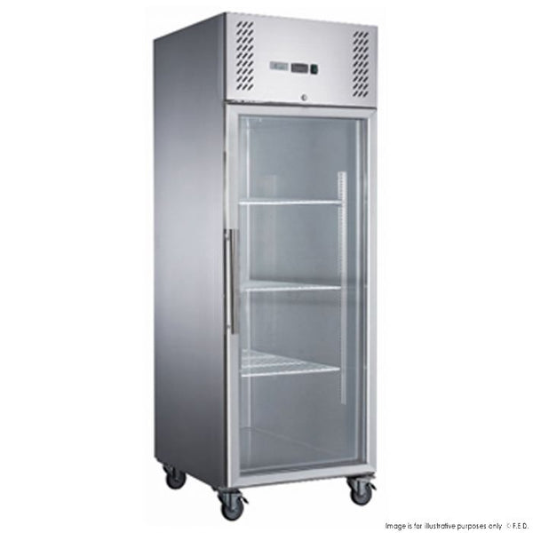 2NDs: FED-X S/S Full Glass Door Upright Freezer - XURF600G1V VIC194