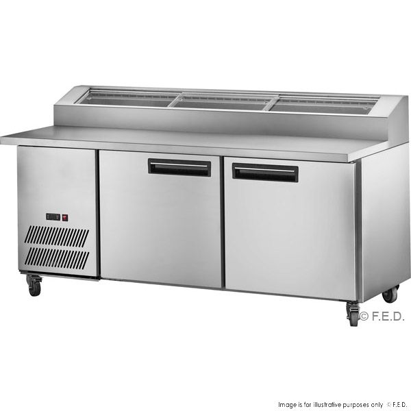 Ex-Showroom: two door DELUXE Pizza Prep Bench - PPB/15