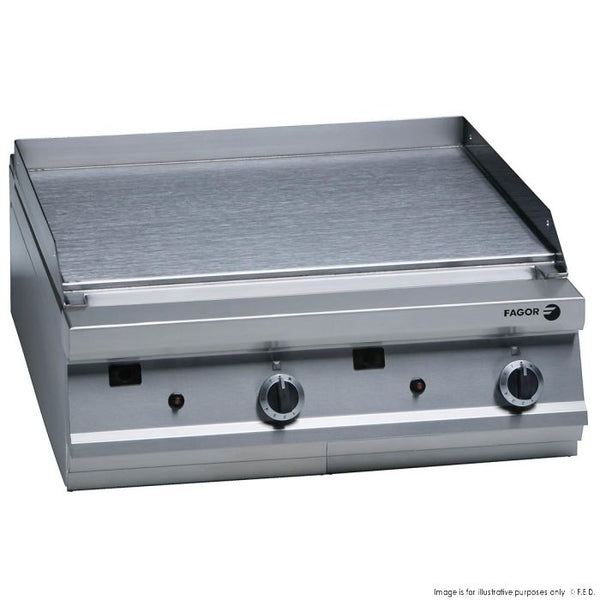 Fagor 900 series natural gas mild steel 2 zone fry top FTG9-10L