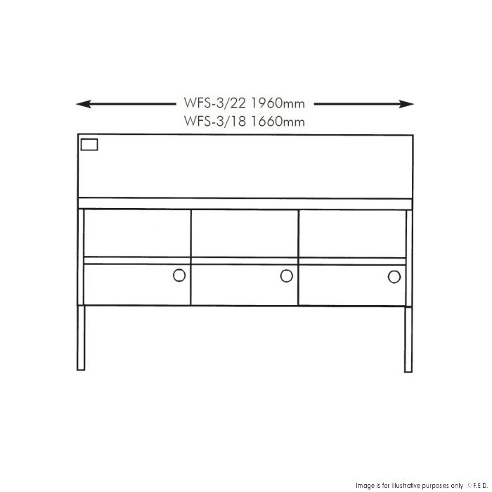 Gas Fish and Chips Fryer Three Fryer - WFS-3/22