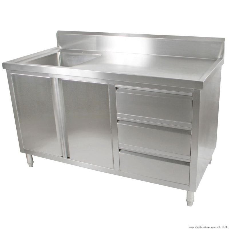 SC-7-2100L-H CABINET WITH LEFT SINK